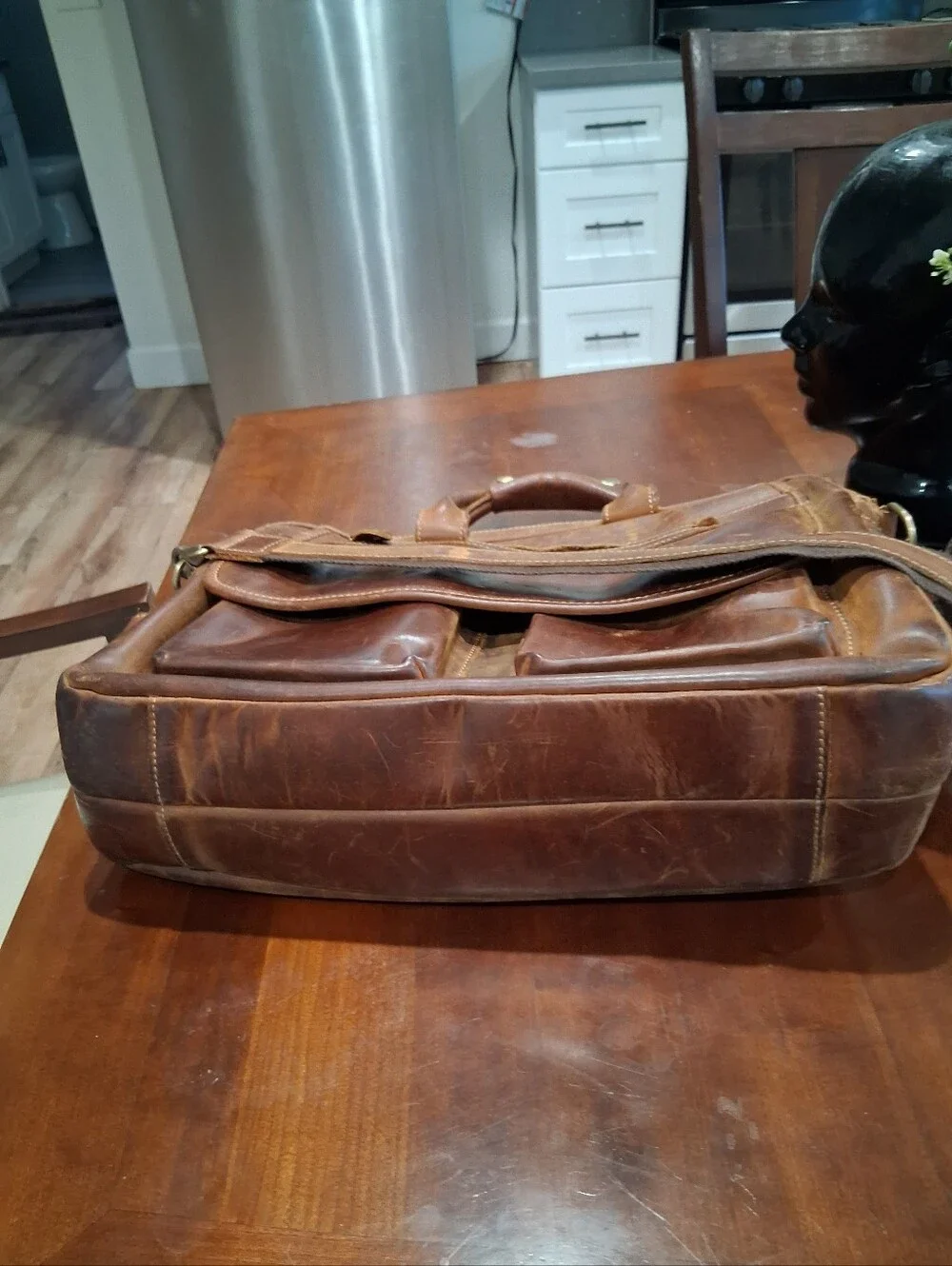 Gorgeous KATTEE Rustic Leather Briefcase